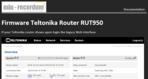 Firmware Upgrade Teltonika Rut950 
